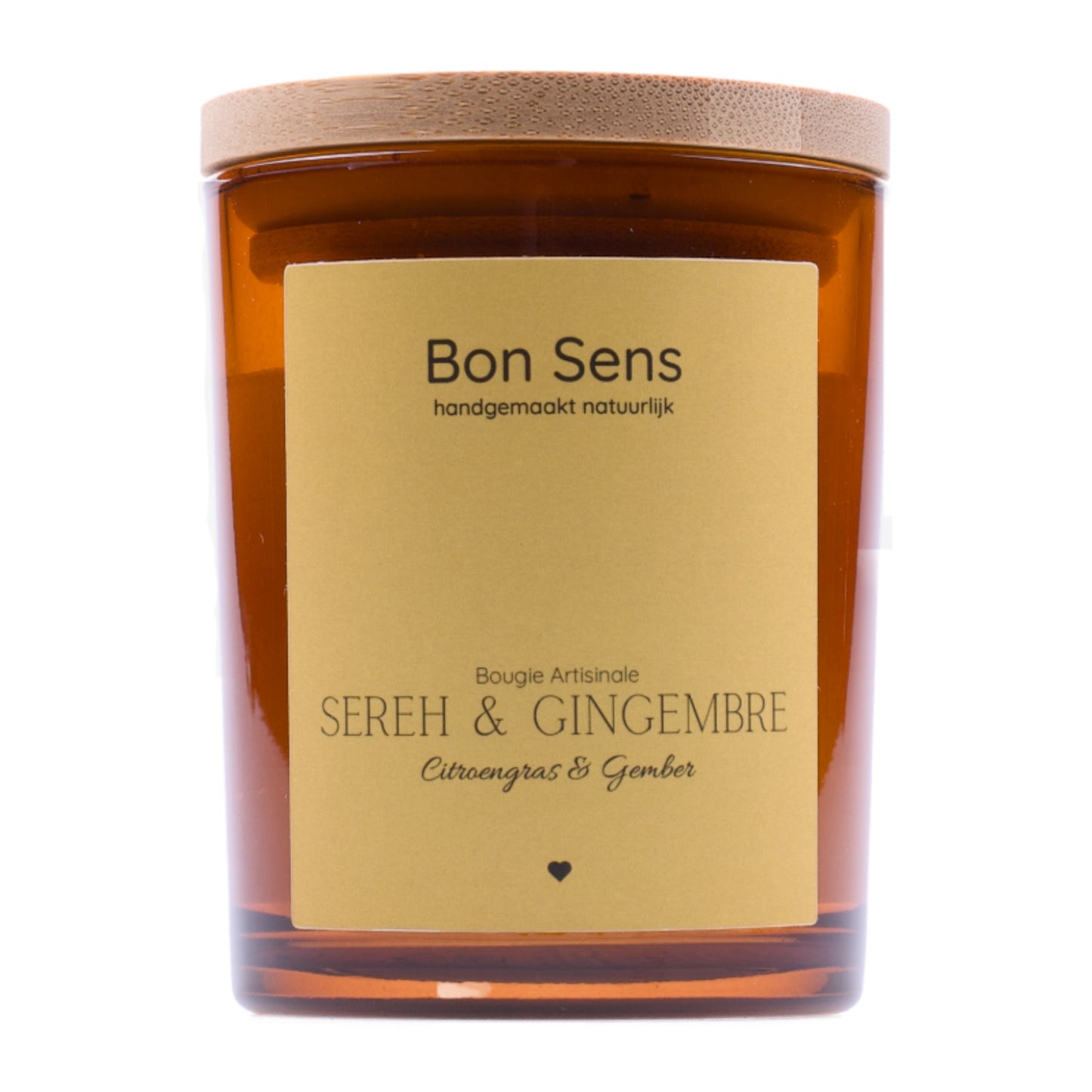 Geurkaars Citroengras & Gember - Lumière de Vie