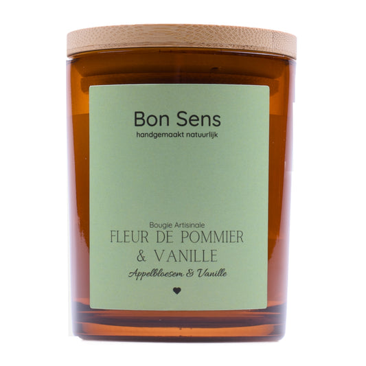 Geurkaars Appelbloesem & Vanille - Lumière de Vie